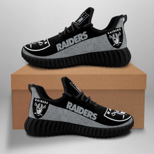 Las Vegas Raiders Sneaker Shoes NFL For Men Women Fans - Image 4