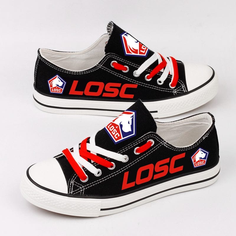 Lille OSC Low Top Canvas Sport Sneakers Shoes For Men Women Fans