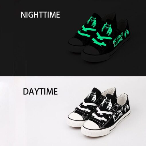Llama Canvas Sneakers Shoes For Men Women Fans - Image 2