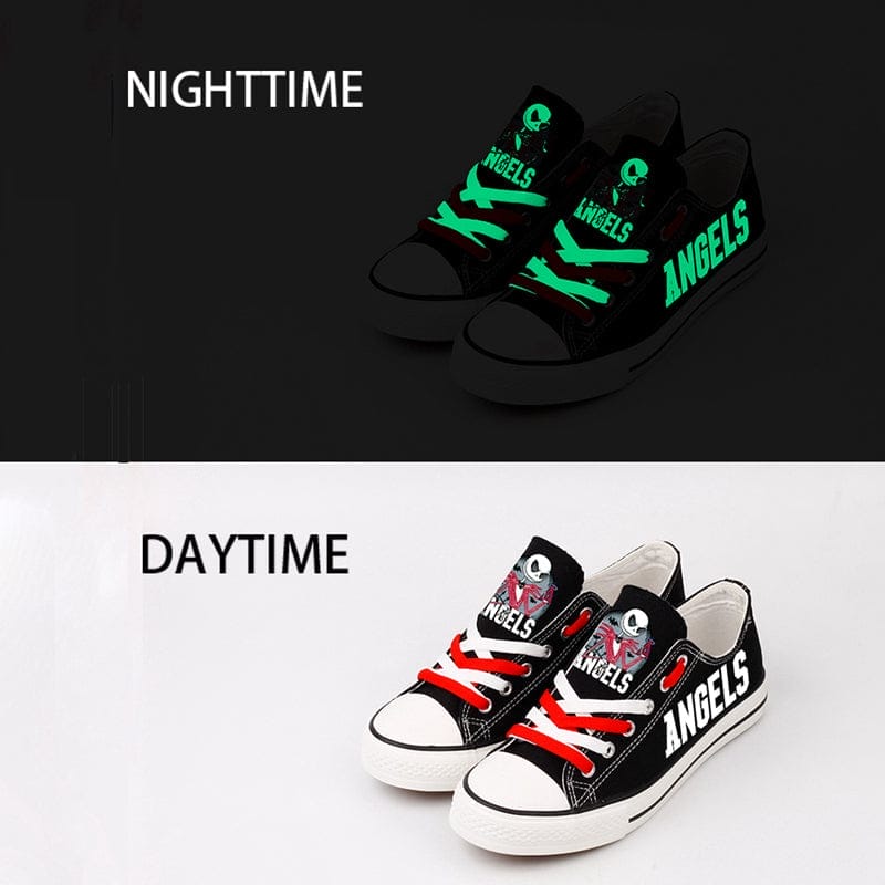 Los Angeles Angels Limited Print Low Top Canvas Shoes Sport Sneakers For Men Women Fans - Image 5