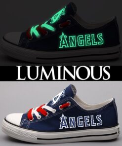 Los Angeles Angels Limited Print MLB Students Low Top Canvas Shoes Sport Sneakers 4