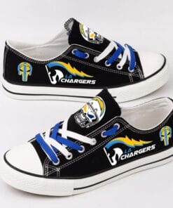 Los Angeles Chargers  Low Top Canvas Sport Sneakers Shoes For Men Women Fans