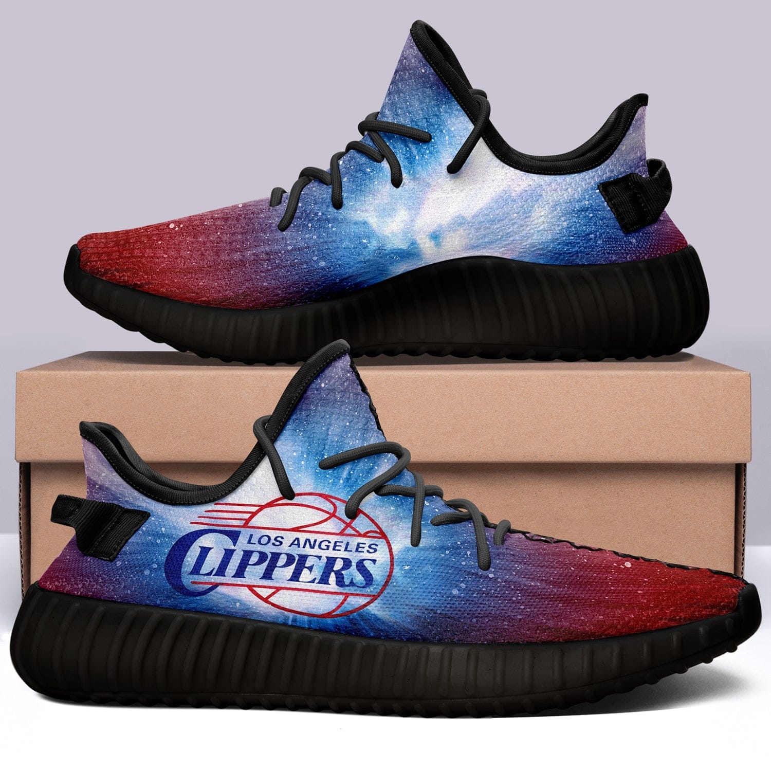 Los Angeles Clippers V2 NBA 350v Yeezy Sneakers For Men Women Fans - Image 3
