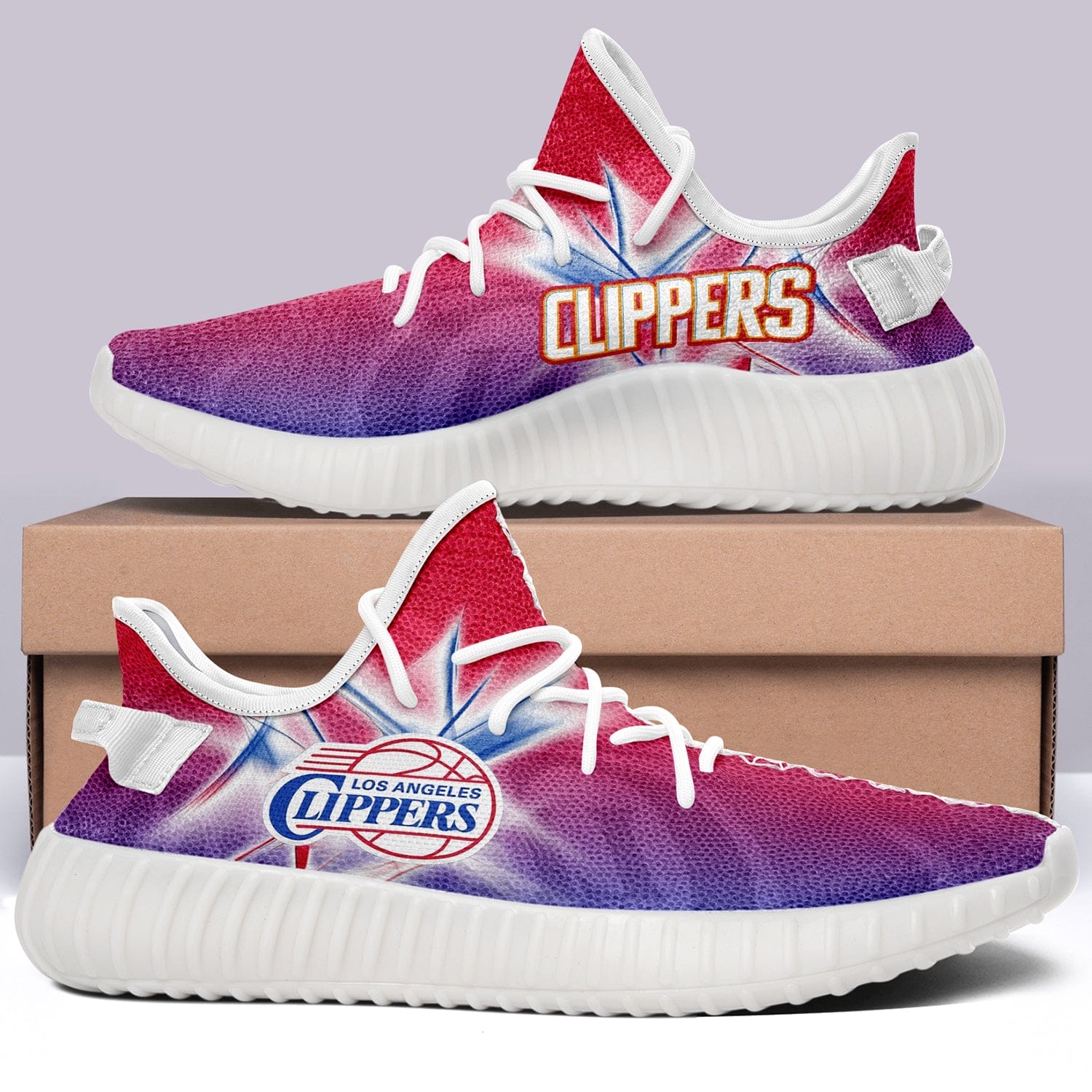 Los Angeles Clippers V2 NBA 350v Yeezy Sneakers For Men Women Fans - Image 5