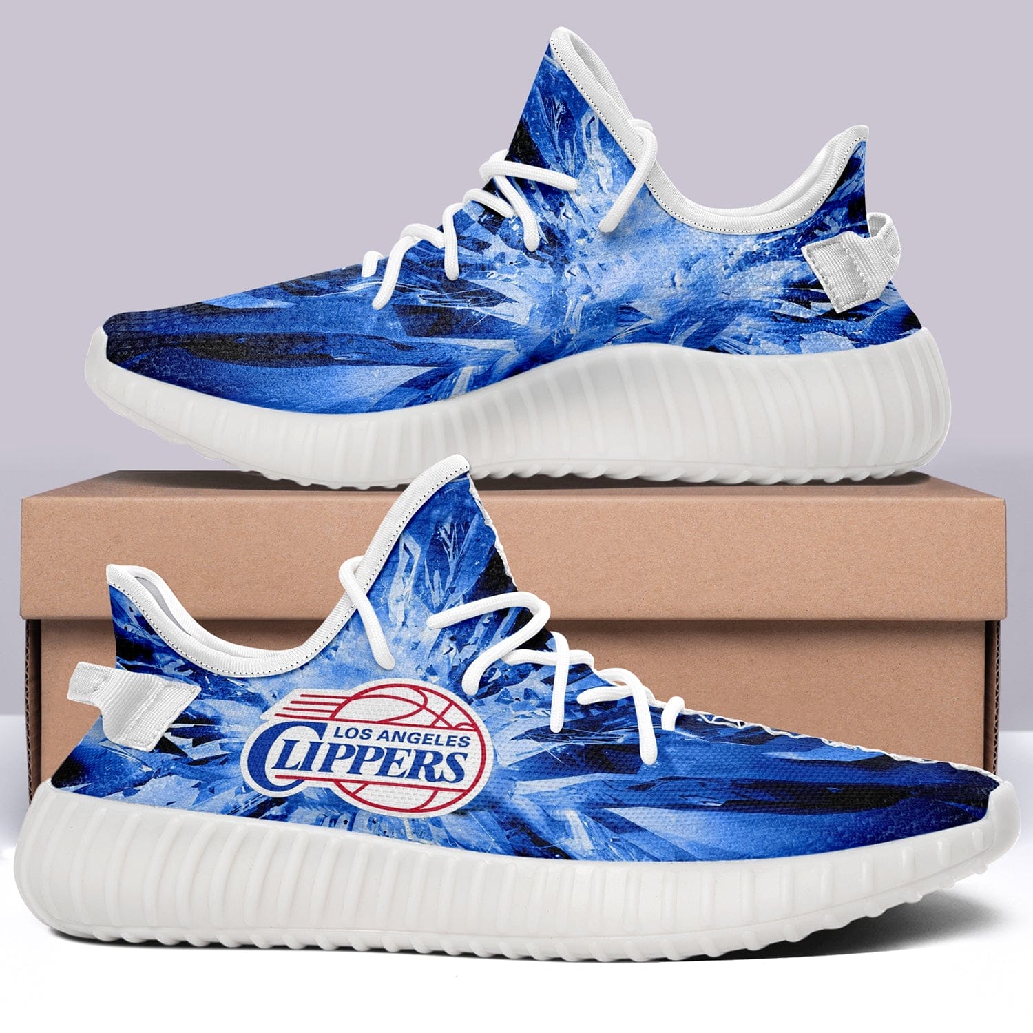 Los Angeles Clippers V2 NBA 350v Yeezy Sneakers For Men Women Fans - Image 7