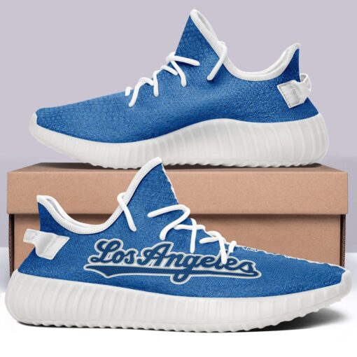 Los Angeles Dodgers NFL 350v Yeezy Sneakers For Men Women Fans - Image 3