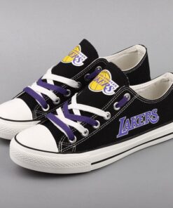 Alternative view of Los Angeles Lakers Atlanta Hawks Sport Sneakers Shoes For Men Women Fans