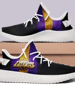 Alternative view of Los Angeles Lakers NBA 350v Yeezy Sneakers For Men Women Fans