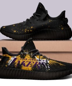 Los Angeles Lakers V10 NBA 350v Yeezy Sneakers black