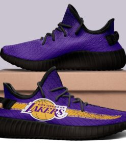 Los Angeles Lakers NBA 350v Yeezy Sneakers For Men Women Fans