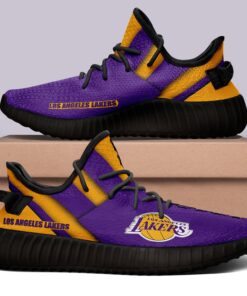 Los Angeles Lakers V8 NBA 350v Yeezy Sneakers For Men Women Fans