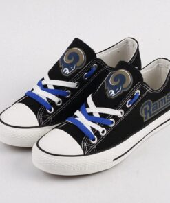 Los Angeles Rams Limited Print NFL Students Low Top Canvas Shoes Sport Sneakers 2 92759408 cae1 4906 8e50 aa667cfb5990