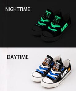 Los Angeles Rams Limited Print NFL Students Low Top Canvas Shoes Sport Sneakers 5