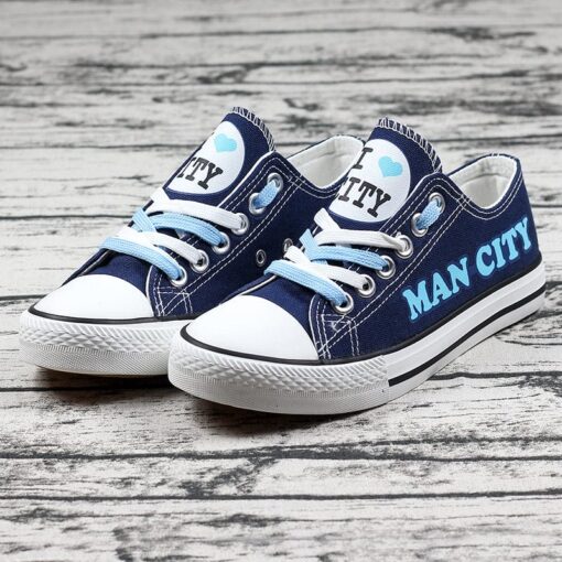 MCFC Low Top Canvas Sport Sneakers Shoes For Men Women Fans