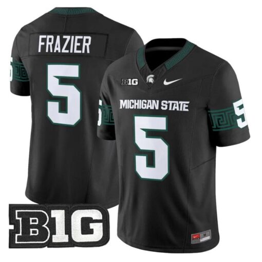 Makhi Frazier Jersey #5 Michigan State Spartans 2025 Vapor Stitched Black
