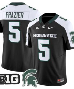 Makhi Frazier Jersey #5 Michigan State Spartans 2025 Vapor Stitched Black Alter