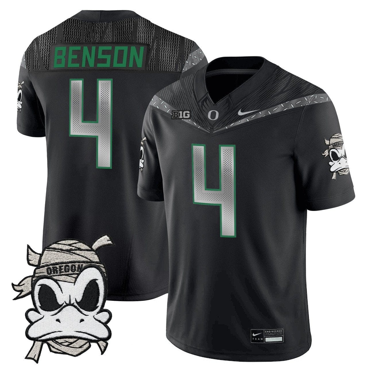 Malik Benson Jersey #4 Oregon Ducks 2025 Mummy Duck Vapor Limited Stitched