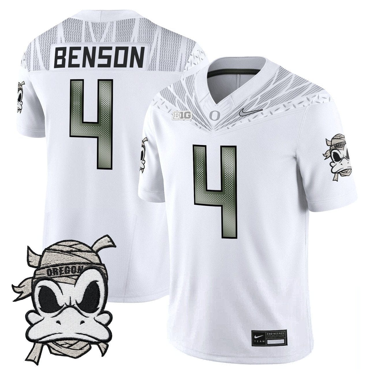 Malik Benson Jersey #4 Oregon Ducks 2025 Mummy Duck Vapor Limited Stitched - Image 2