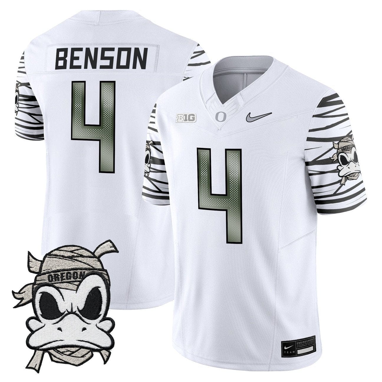 Malik Benson Jersey #4 Oregon Ducks 2025 Mummy Duck Vapor Limited Stitched - Image 5