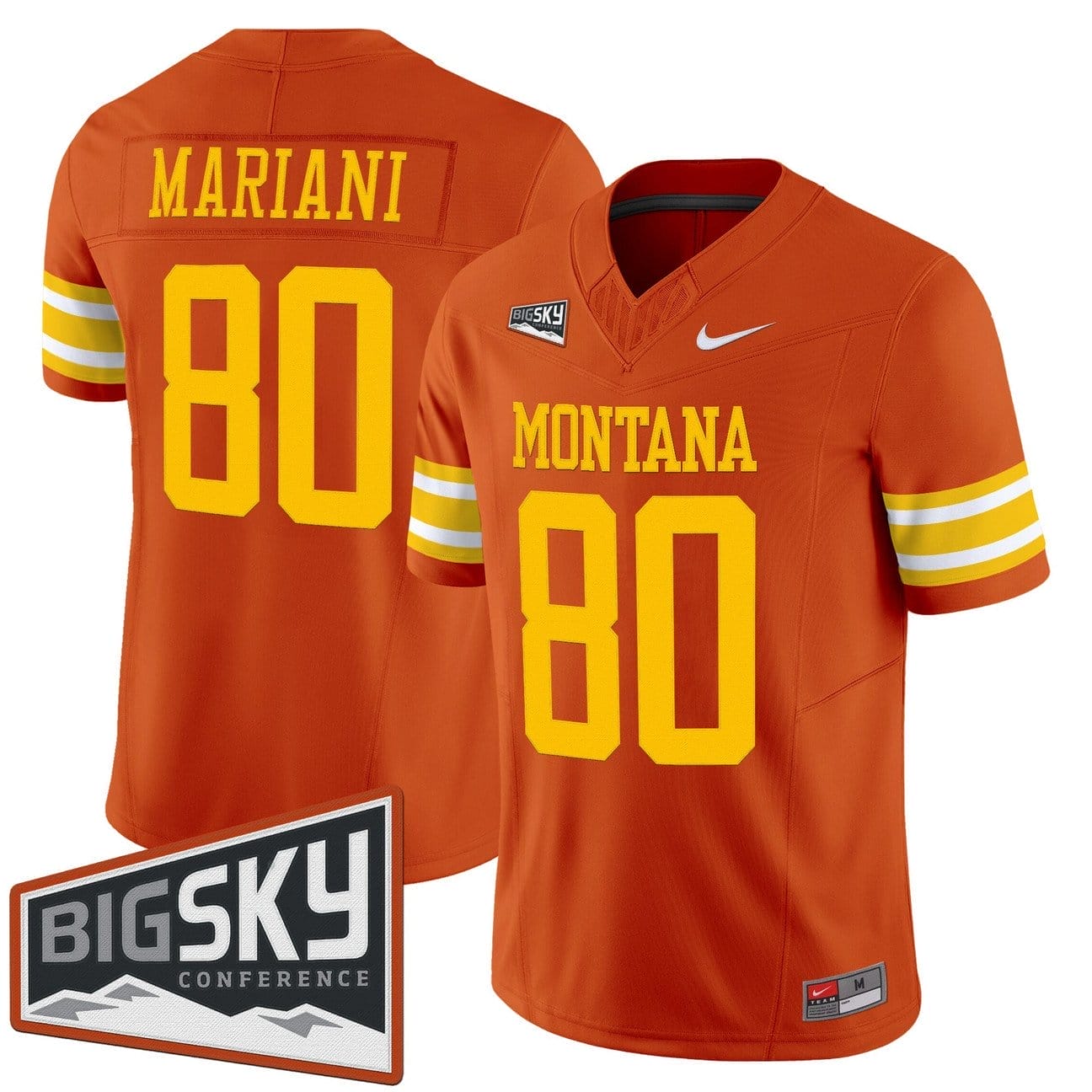 Marc Mariani Jersey #80 Montana Grizzlies 1995 Throwback Vapor Limited Stitched - Image 2