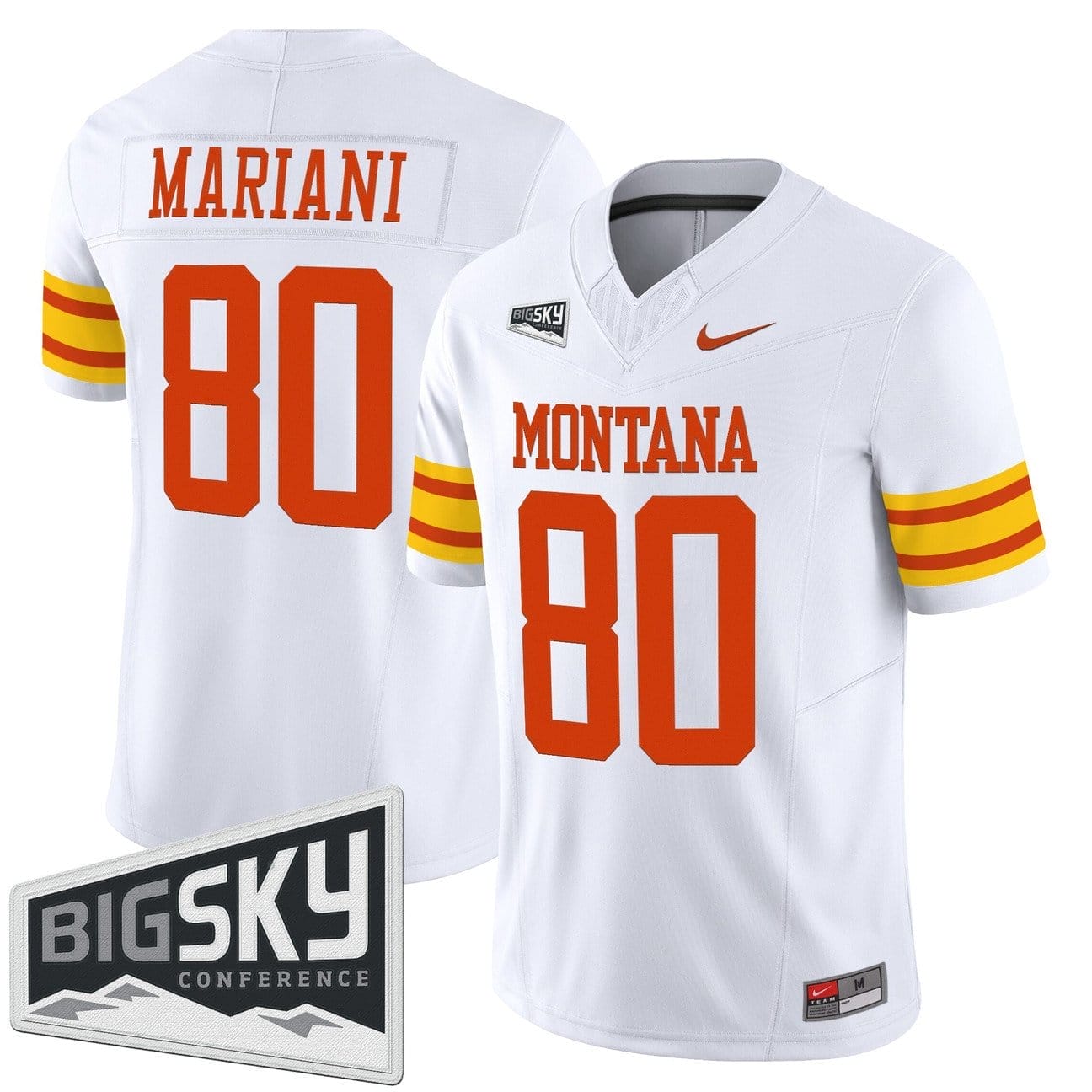 Marc Mariani Jersey #80 Montana Grizzlies 1995 Throwback Vapor Limited Stitched - Image 3