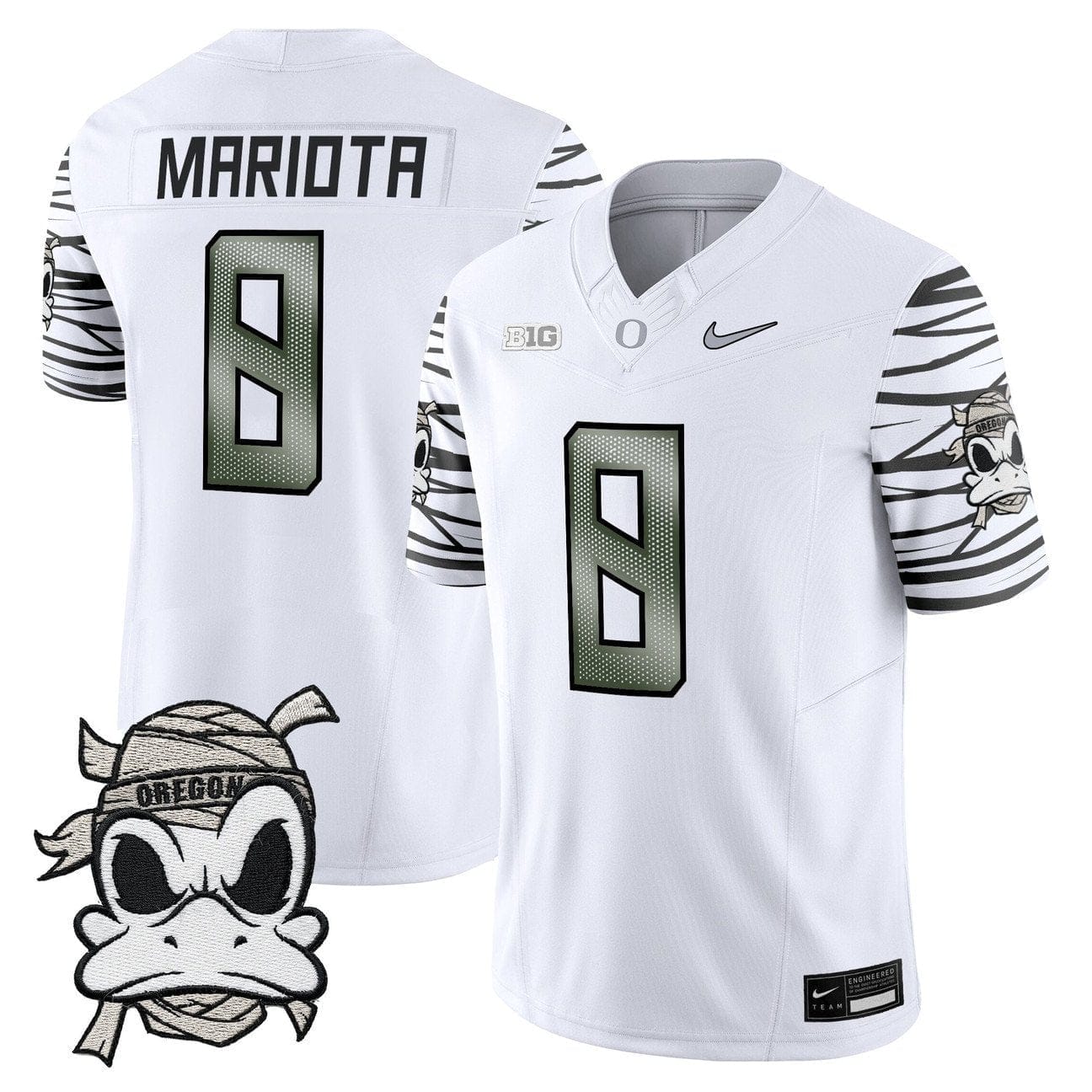 Marcus Mariota Jersey #8 Oregon Ducks 2025 Mummy Duck Vapor Limited Stitched - Image 5