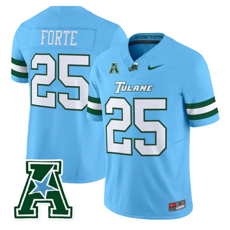 Matt Forte Jersey #25 Tulane Green Wave 2025 Vapor Limited Stitched - Image 2