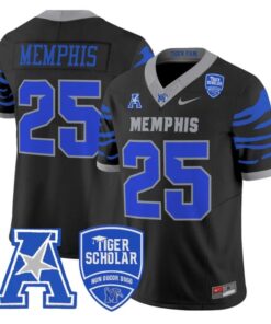 Memphis Jersey #25 Memphis Tigers 2025 Vapor Limited Stitched Black