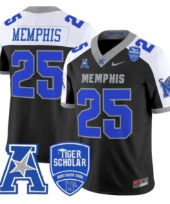 Memphis Jersey #25 Memphis Tigers 2025 Vapor Limited Stitched Black Alter