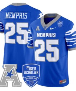Memphis Jersey #25 Memphis Tigers 2025 Vapor Limited Stitched Royal