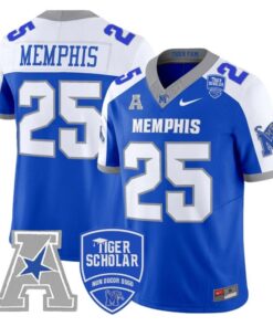 Memphis Jersey #25 Memphis Tigers 2025 Vapor Limited Stitched Royal Alter