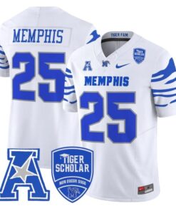 Memphis Jersey #25 Memphis Tigers 2025 Vapor Limited Stitched White