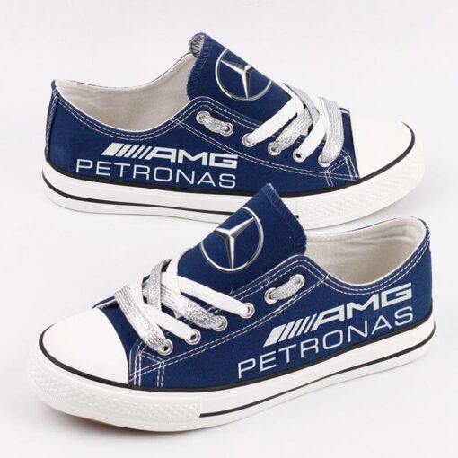 Mercedes AMG Petronas Motorsport Canvas Sneakers Shoes For Men Women Fans - Image 2