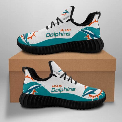 Miami Dolphins Sneaker Shoes NFL For Men Women Fans - Image 2