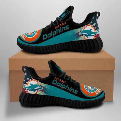 Miami Dolphins Sneaker Shoes NFL For Men Women Fans - Image 5