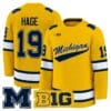 Michael Hage Jersey 19 Michigan Wolverines 2025 26 Premium Stitched Maize