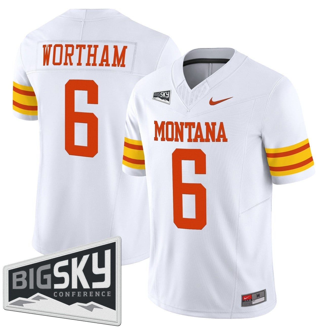 Michael Wortham Jersey #6 Montana Grizzlies 1995 Throwback Vapor Limited Stitched - Image 3