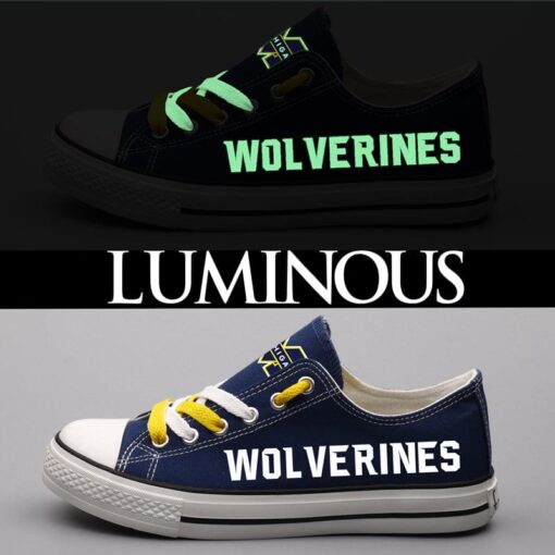 Michigan Wolverines Sport Sneakers Shoes For Men Women Fans - Image 2