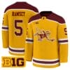 Mike Ramsey Jersey 5 Minnesota Golden Gophers 2025 26 Stitched Gold