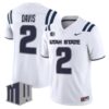 MilesDavisJersey 2UtahStateAggies2025VaporLimitedStitchedWhite