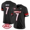 Miller Moss Jersey 7 Louisville Cardinals 2025 Vapor Stitched Black