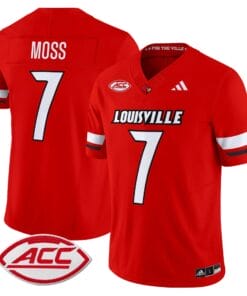 Miller Moss Jersey 7 Louisville Cardinals 2025 Vapor Stitched Red