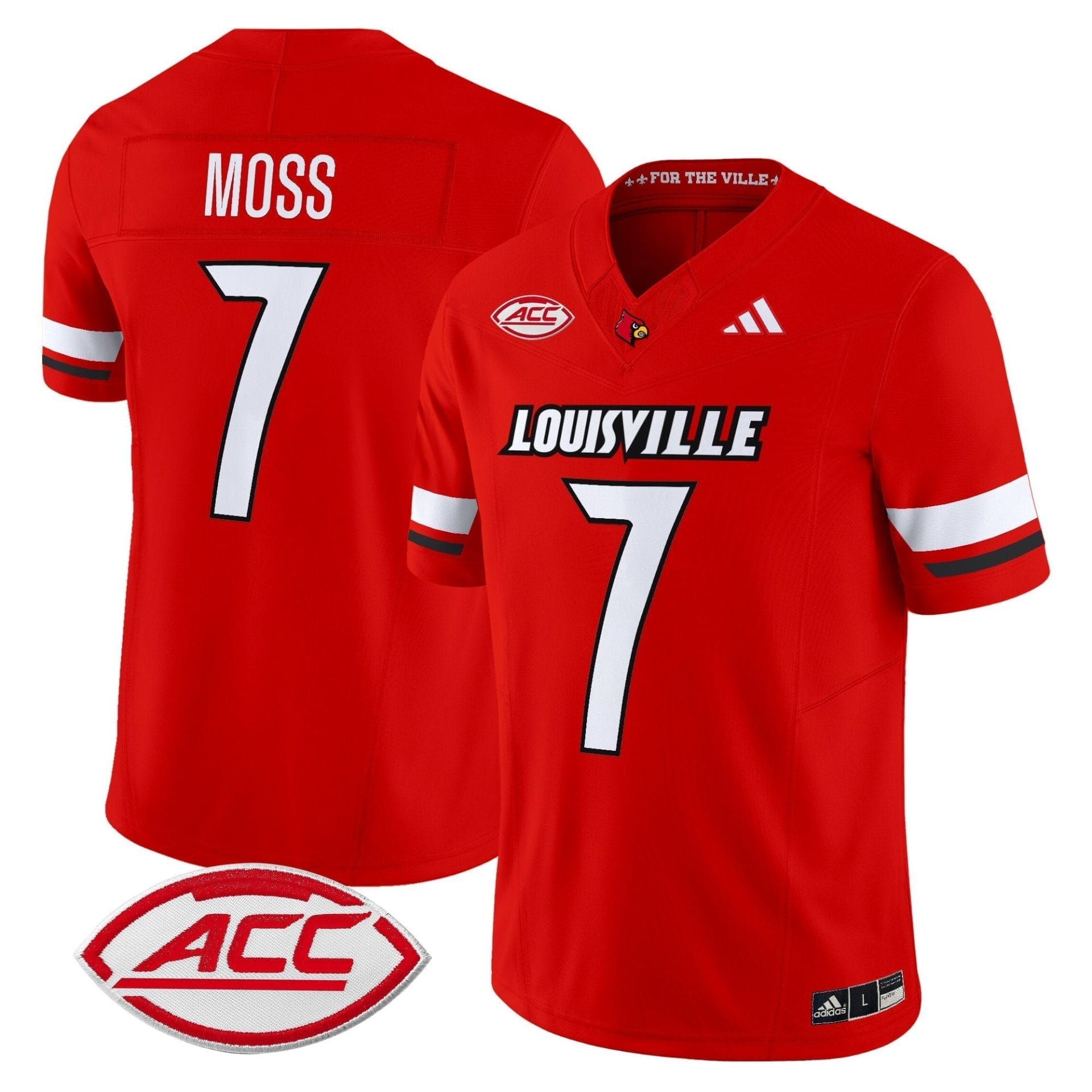 Miller Moss Jersey #7 Louisville Cardinals 2025 Vapor Limited Stitched - Image 3