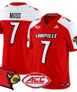 Miller Moss Jersey 7 Louisville Cardinals 2025 Vapor Stitched Red Alter