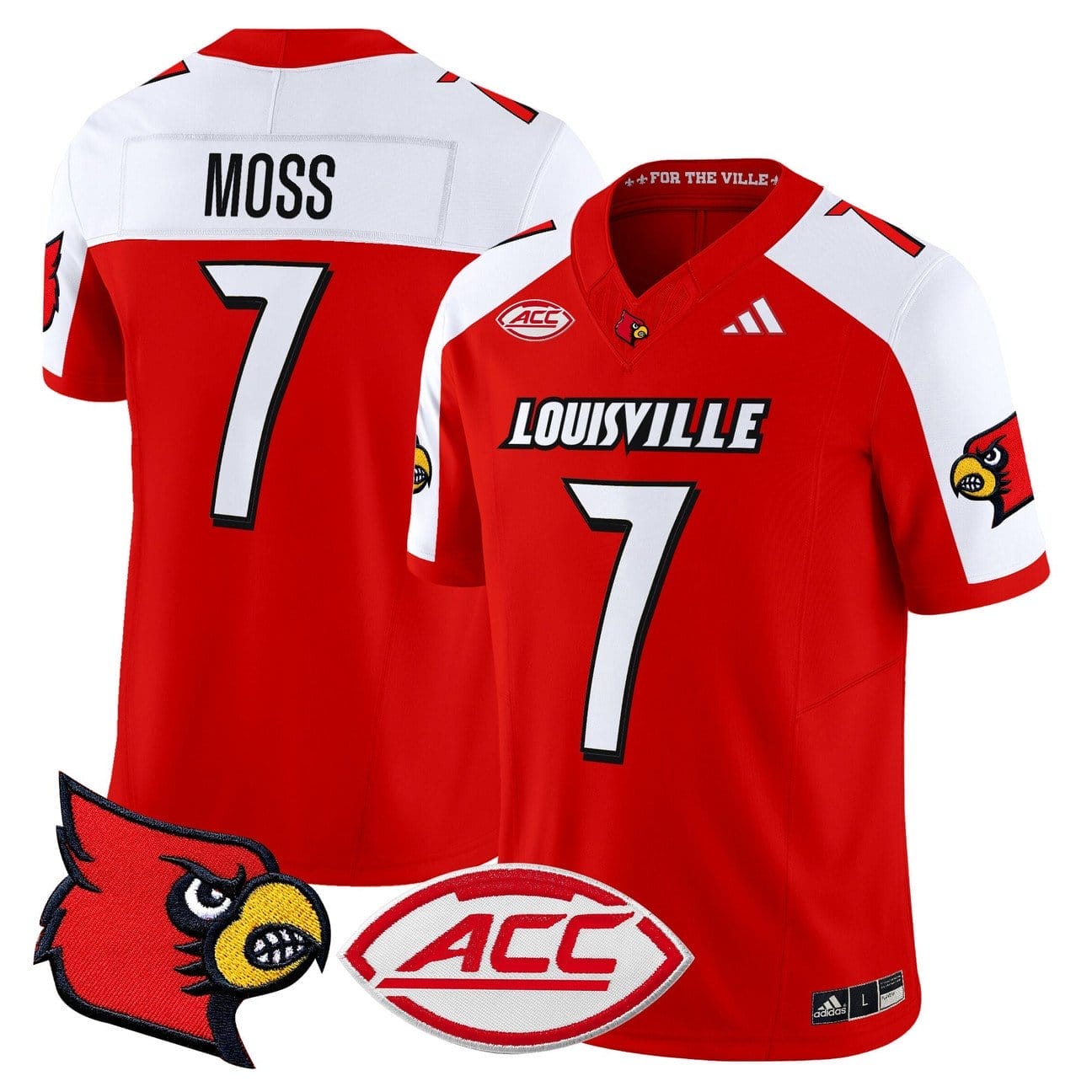 Miller Moss Jersey #7 Louisville Cardinals 2025 Vapor Limited Stitched - Image 4