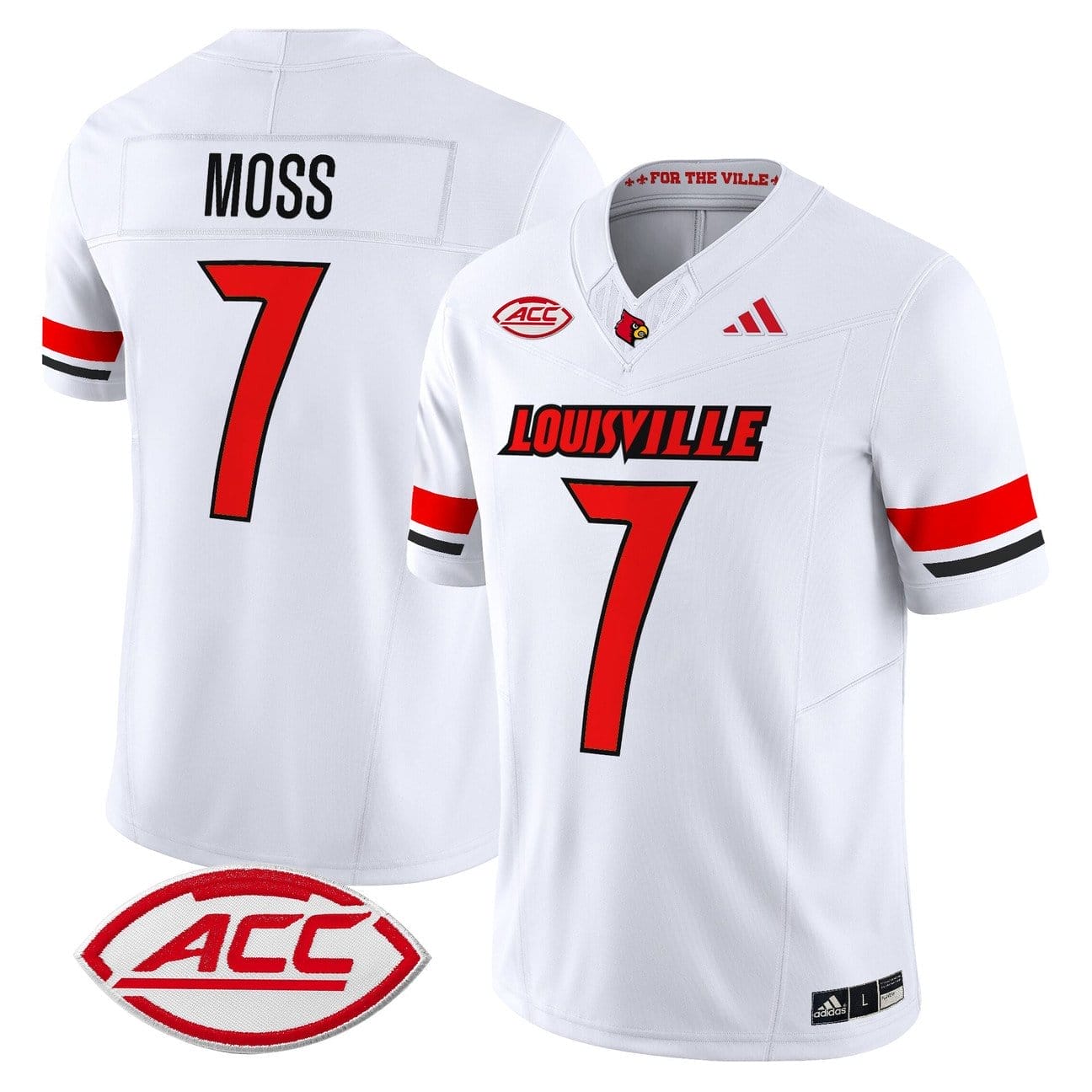 Miller Moss Jersey #7 Louisville Cardinals 2025 Vapor Limited Stitched - Image 5