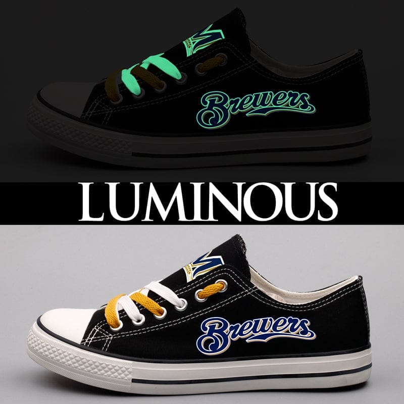 Milwaukee Brewers Limited Print Low Top Canvas Shoes Sport Sneakers For Men Women Fans - Image 7