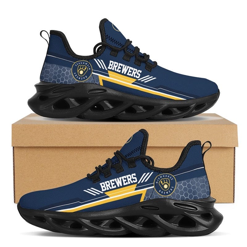 Milwaukee Brewers MLB Sneakers Shoes Elevate Your Every Step - Image 3