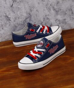 Minnesota Twins Limited Print MLB Students Low Top Canvas Shoes Sport Sneakers 1033ca75 e3a2 4abb 821f 329861ad51d4
