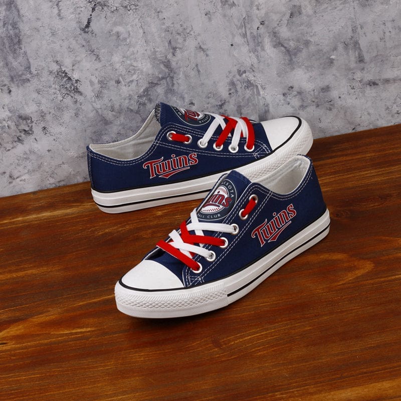 Minnesota Twins Limited Print Low Top Canvas Shoes Sport Sneakers For Men Women Fans - Image 2